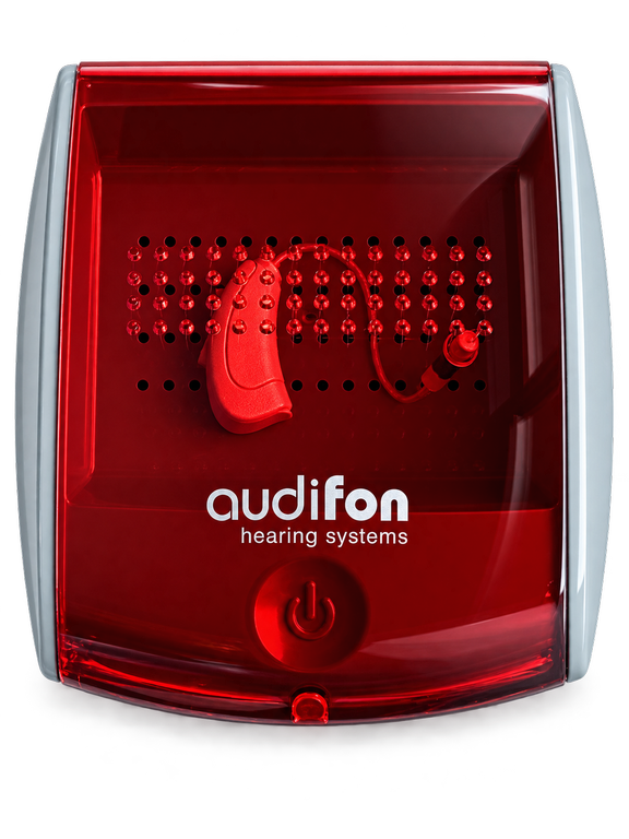 Deshumificador UV electrónico de audifonos.